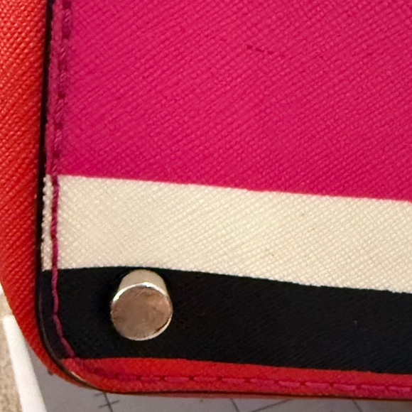 Kate Spade Multicolor Striped Tote and Matching Wallet EUC - Picture 14 of 15